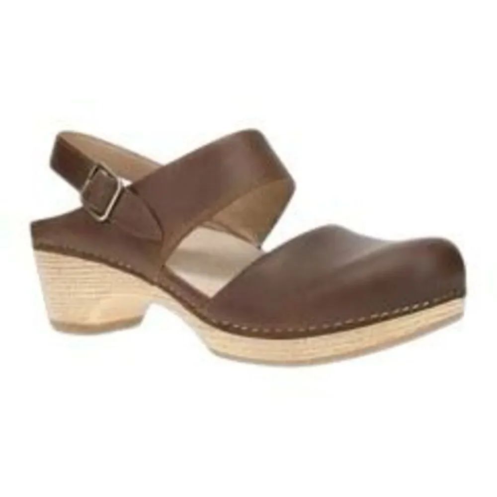 NEW DanskoโLucia Clogs in Oiled Tan NIB Boho, Cottagecore, Classic, Scandi-Style